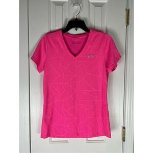 Underarmour Womens Pink Heatgear Shirt Size Small